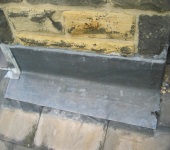 Replacement flashing around the chimney and repointing by P & AS Hayselden Roofing